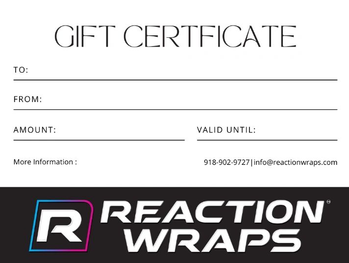 Reaction Wraps Vehicle Wraps, Signs